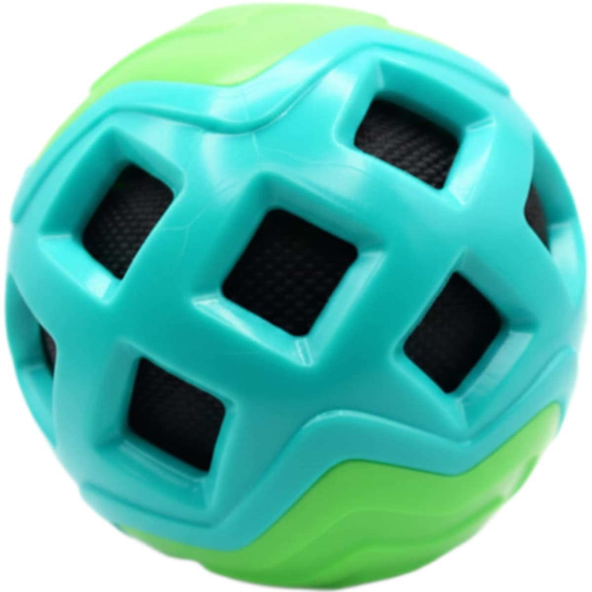 Crinkle Cloth Grid Squeaky Chew Ball Toy for Dog
