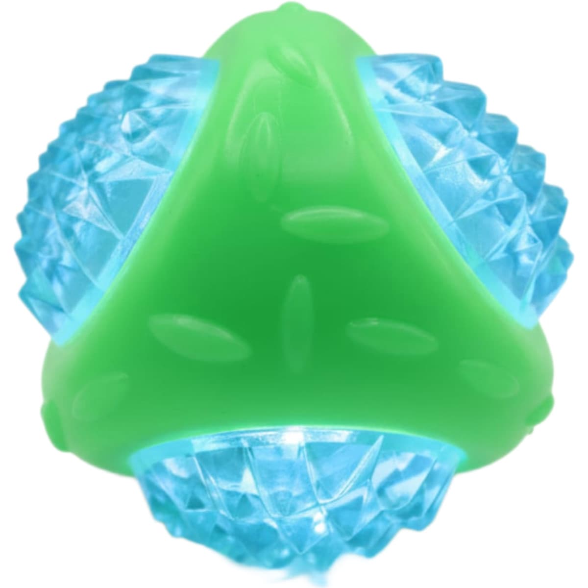 Spiky Glow Ball Squeaky Chew Toy for Dog
