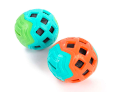 PET Basket Crinkle Cloth Grid dog Chew Toy