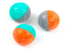 PET Basket Sprial Pattern dog chew ball toy