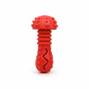 Leak Mushroom Dog chew toy - Red