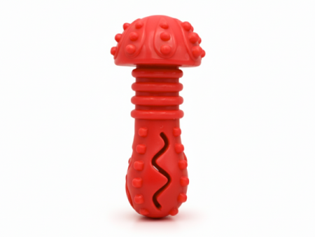 Leak Mushroom Dog chew toy - Red