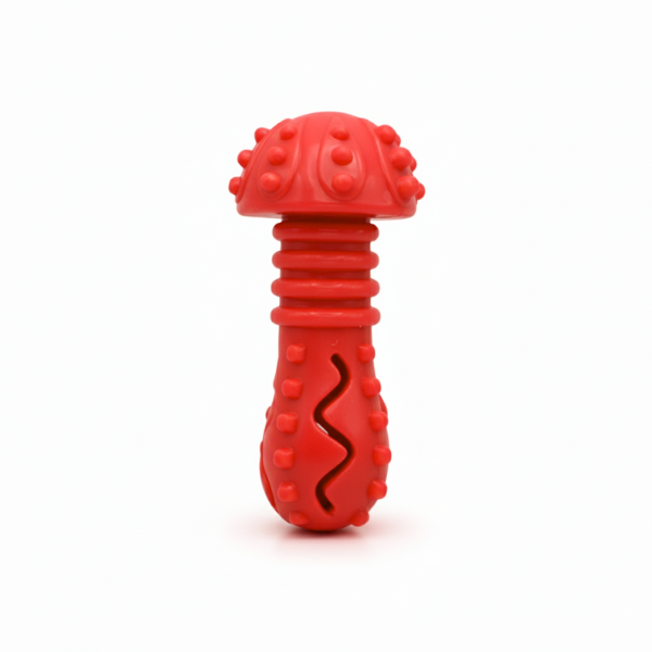 Leak Mushroom Dog chew toy - Red