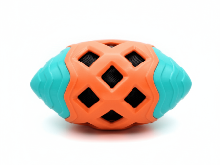 PET Basket Cloth grid Rugby Crinkle Dog Chew Toy