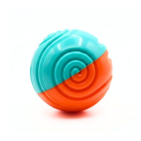 Spiral dog chew ball