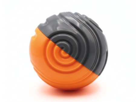 Spiral dog chew ball - Orange grey