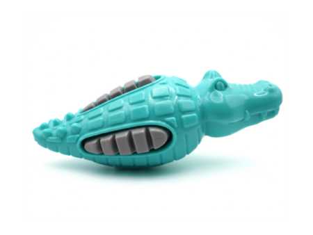 PET BASKET Alligator Squeaky Dog Chew Toy for Small, Medium, and Large Breeds-Durable, Eco-friendly, SGS Certified, Non-Toxic,TPR