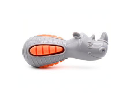 Rhino squeaky dog chew toy