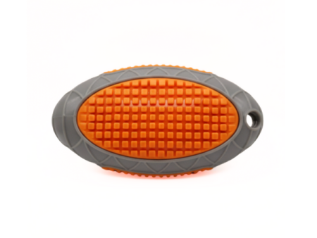 Checkered oval soft dog toy