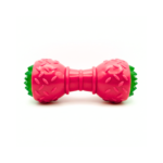 PET BASKET Dumbbell Glow-in-the-Dark Squeaky Dog Chew Toy for Medium and Large Breeds-Durable, Eco-friendly, SGS Certified, Non-Toxic,TPR