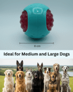 PET BASKET Wave Pattern Hard Ball Dog Chew Toy for Medium and Large Breeds-Durable, Eco-friendly, SGS Certified, Non-Toxic,TPR - Image 5