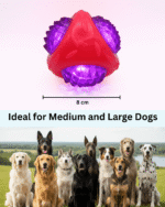 PET BASKET Spiky Glow-in-the-Dark Squeaky Dog Chew Ball Toy for Medium and Large Breeds-Durable, Eco-friendly, SGS Certified, Non-Toxic,TPR (Copy) - Image 6