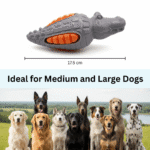 PET BASKET Alligator Squeaky Dog Chew Toy for Small, Medium, and Large Breeds-Durable, Eco-friendly, SGS Certified, Non-Toxic,TPR - Image 6