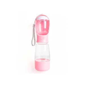 Dog food and water bottle