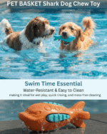 PET BASKET Shark Squeaky Dog Chew Toy for Small, Medium, and Large Breeds-Durable, Eco-friendly, SGS Certified, Non-Toxic,TPR - Image 3