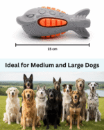 PET BASKET Shark Squeaky Dog Chew Toy for Small, Medium, and Large Breeds-Durable, Eco-friendly, SGS Certified, Non-Toxic,TPR - Image 6