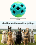 PET BASKET Cloth-Grid Crinkle Ball Dog Chew Toy for Medium and Large Breeds-Durable, Eco-friendly, SGS Certified, Non-Toxic,TPR - Image 6